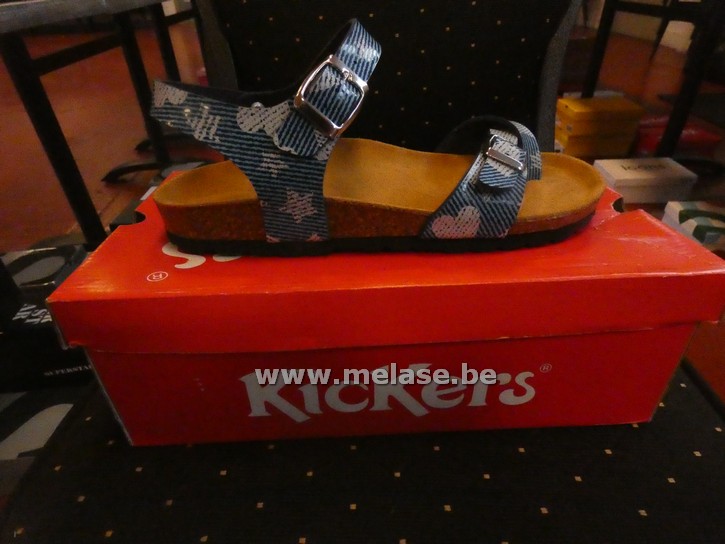 Kickers - blauw/wit