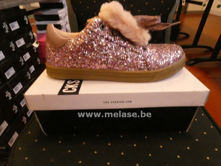 CKS - roze glitter/pels