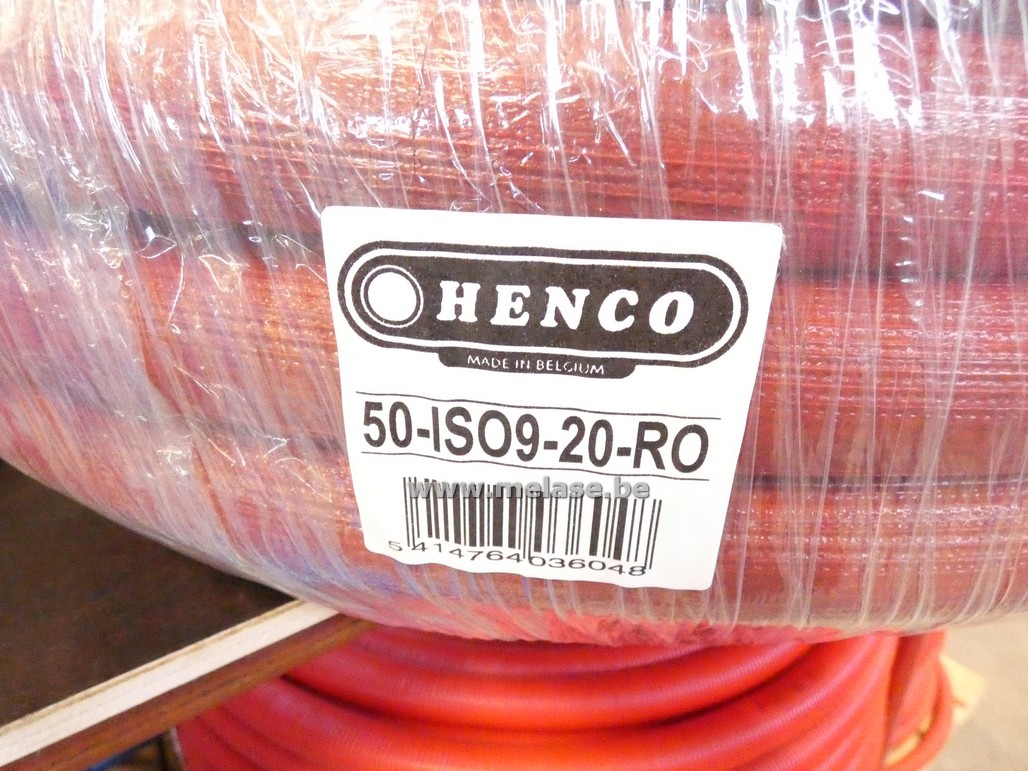 Geïsoleerde flexibel "Henco - 20x2 - rood"