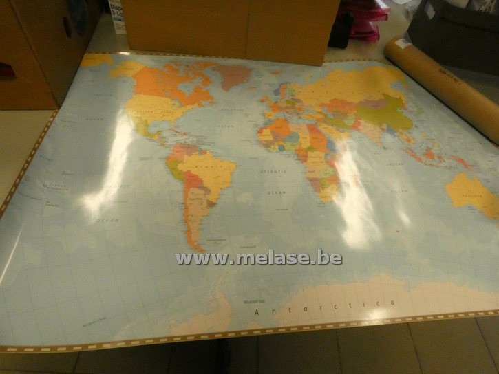 Wereldkaart/poster "100x70 cm"
