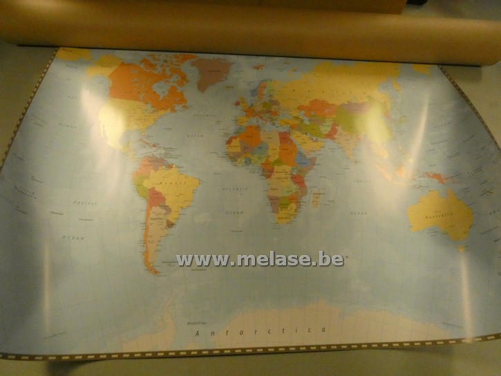Wereldkaart/poster "A2 formaat"