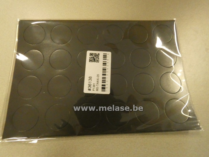 Magnetisch posterophangsysteem "vellen zwarte magneetplaatjes"