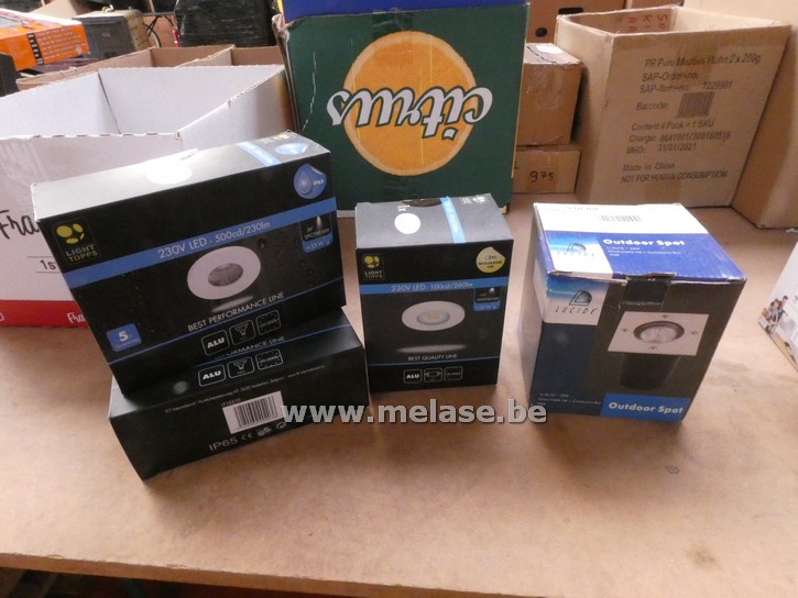 Partij inbouwspots en LED's 
