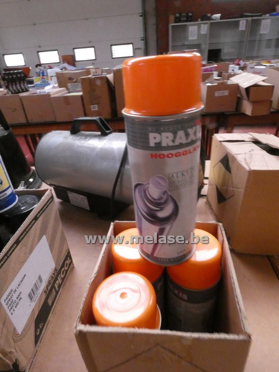 Spuitbussen "Praxis - hoogglans - oranje"