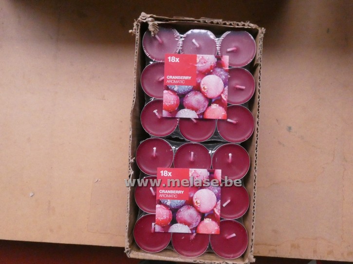 Theelichten "cranberry"