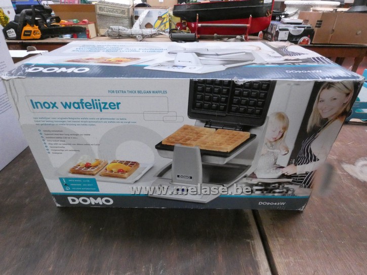 Inox wafelijzer "Domo"