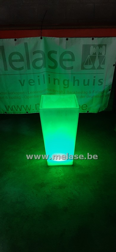 Vierkante vaas/winebowl met LEDverlichting