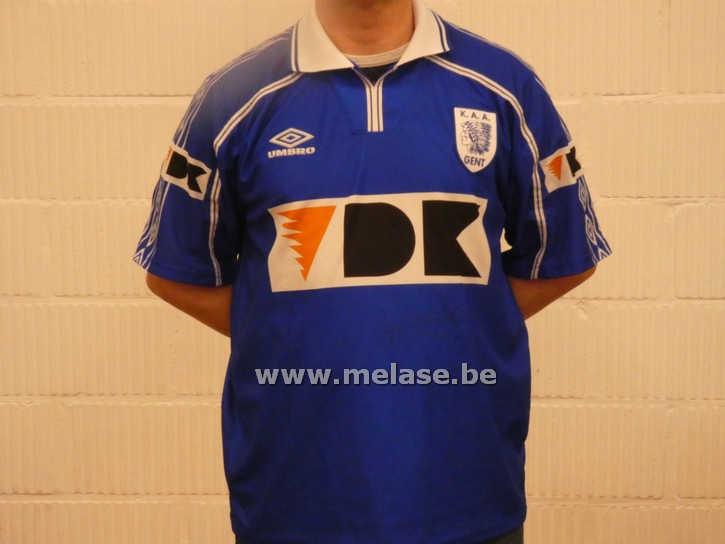 Voetbaltruitje "Frank Dauwen - KAA Gent"