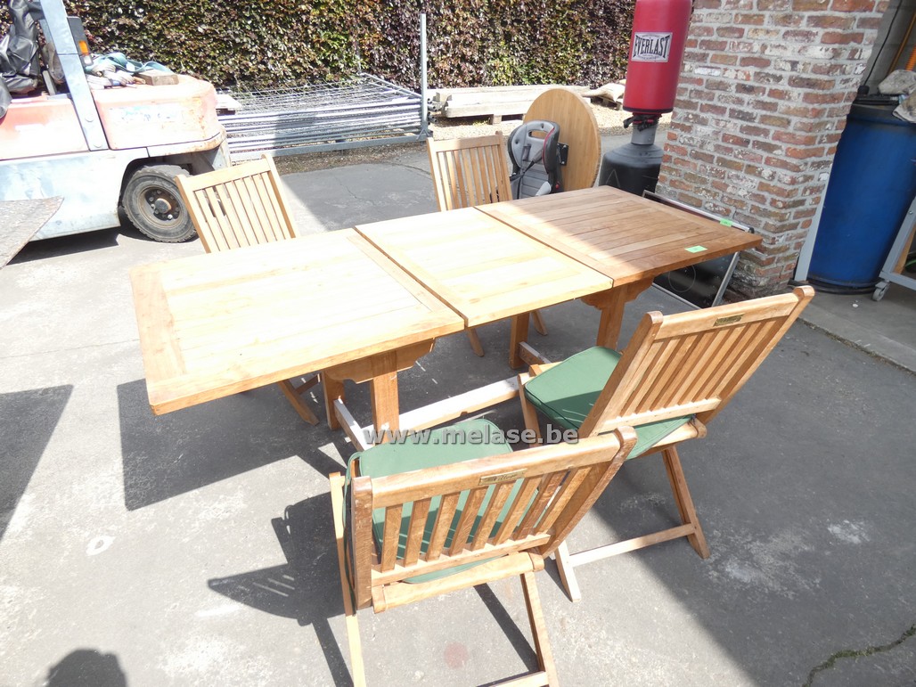 Teaken tafel "Village"