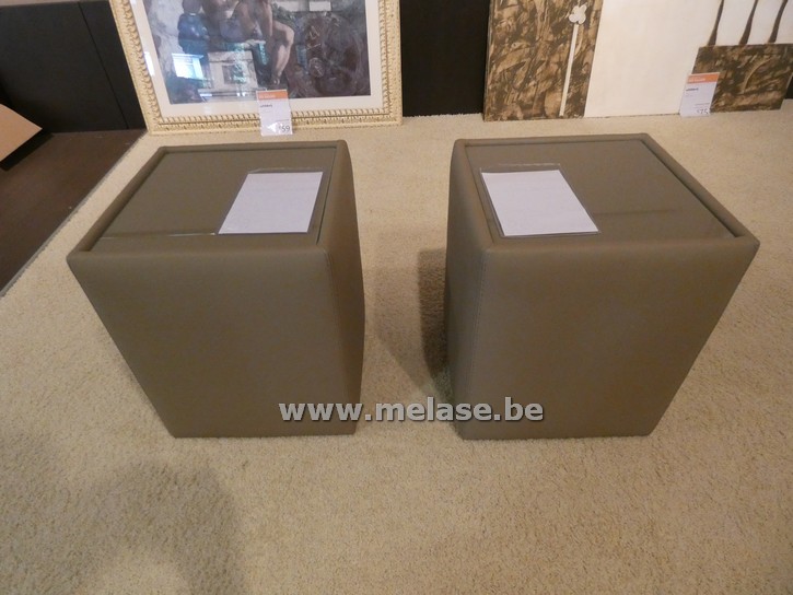 Nachttafels "Classic met glas"