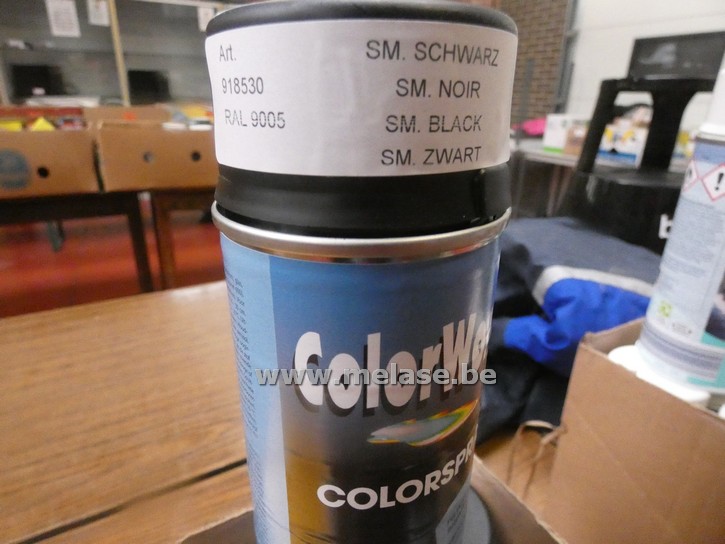 Colorspray "RAL9005 - zwart"