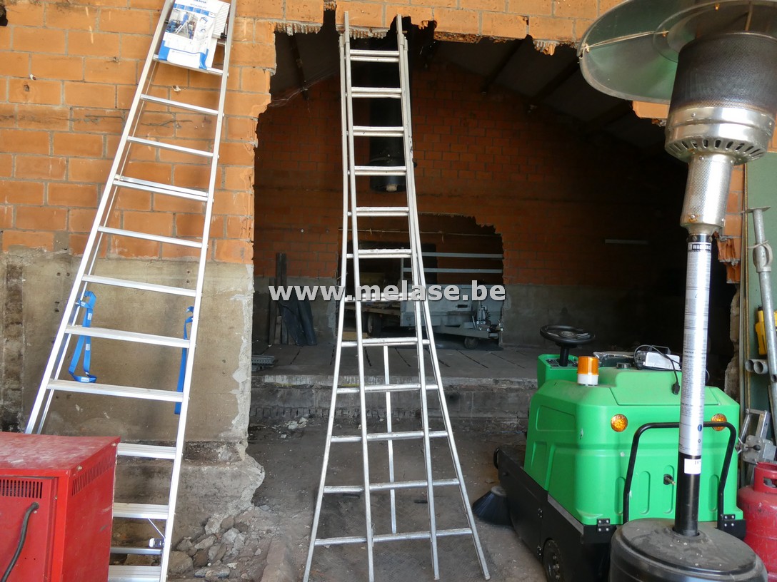 Alu ladder "2x12 treden"