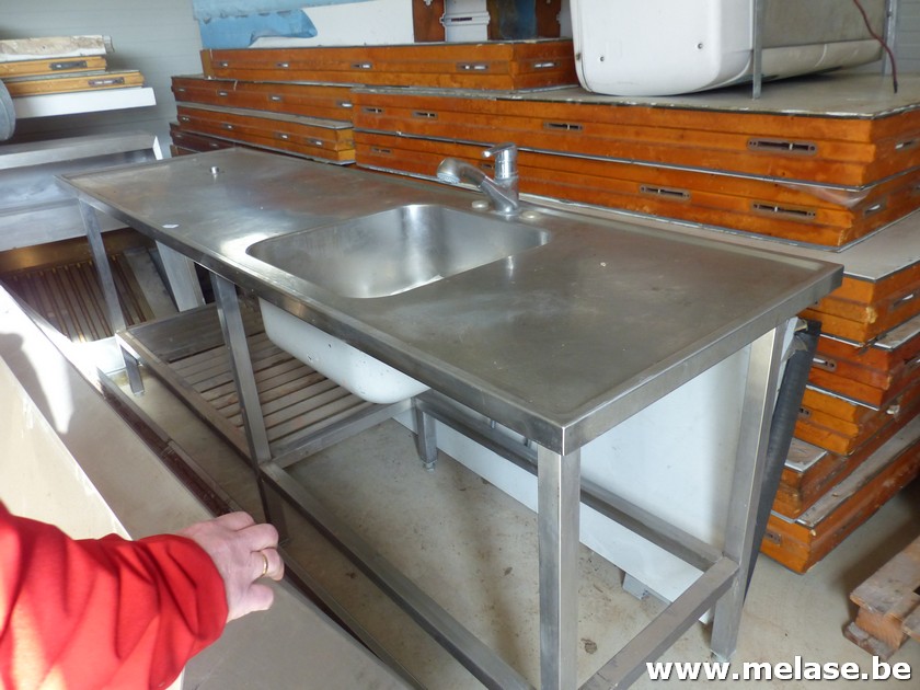 Spoelbak "inox - enkel"
