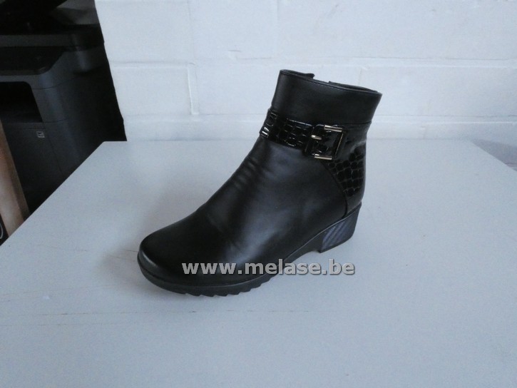 Top shoes "zwart/slangenprint"(37)