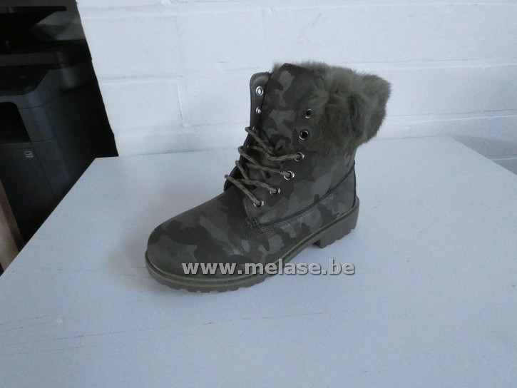 Merkloos "kaki/legerprint/pels"(38)