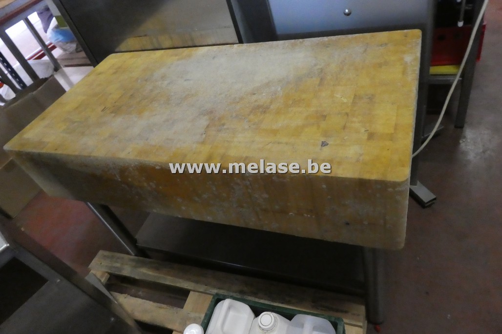 Kapblok op inox onderstel