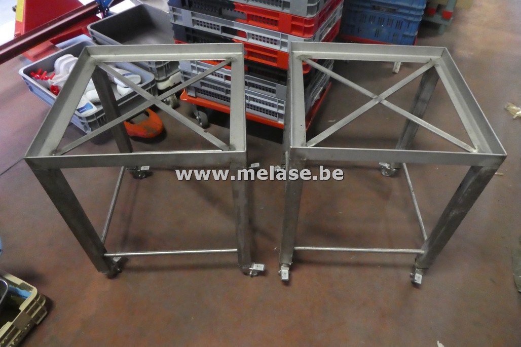 Inox karretjes zonder blad